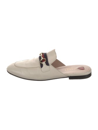 Gucci Horsebit Accent Leather Mules