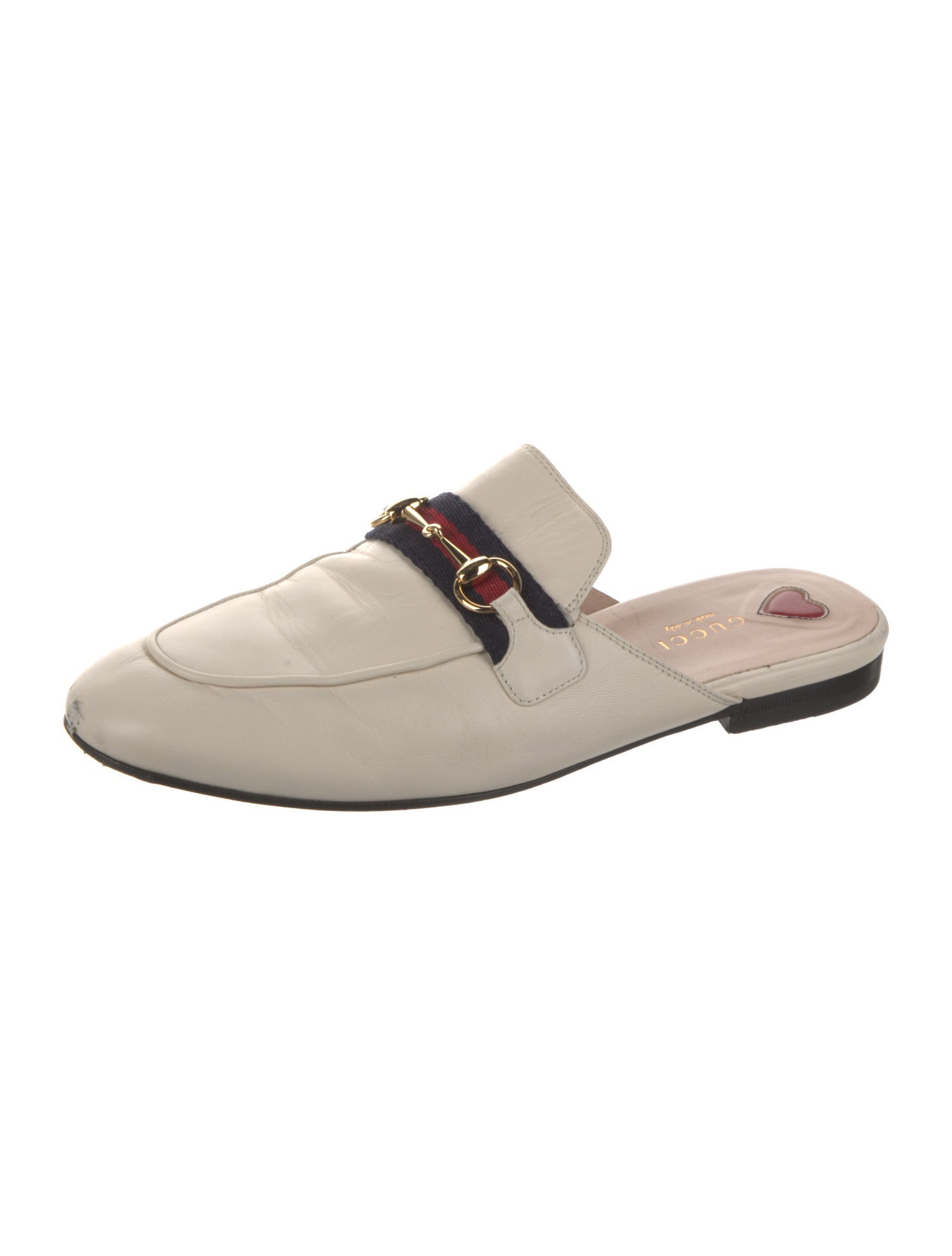 Gucci Horsebit Accent Leather Mules