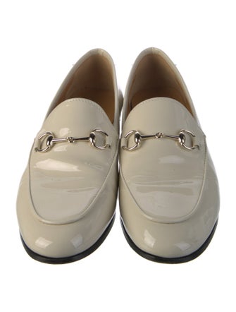Gucci Web Accent Leather Loafers