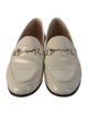 Gucci Web Accent Leather Loafers