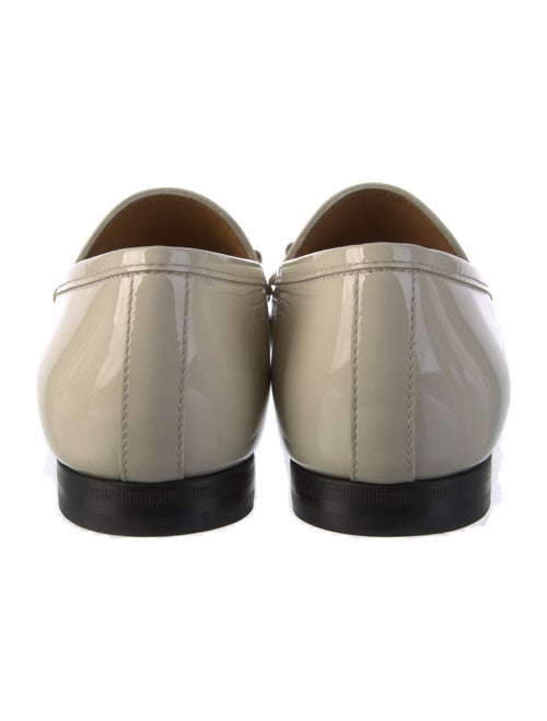 Gucci Web Accent Leather Loafers