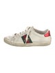 Gucci Web Accent Leather Sneakers