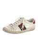 Gucci Web Accent Leather Sneakers