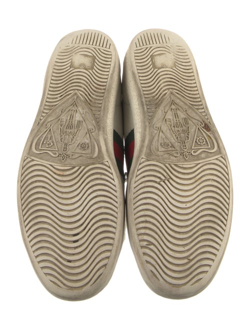 Gucci Web Accent Leather Sneakers