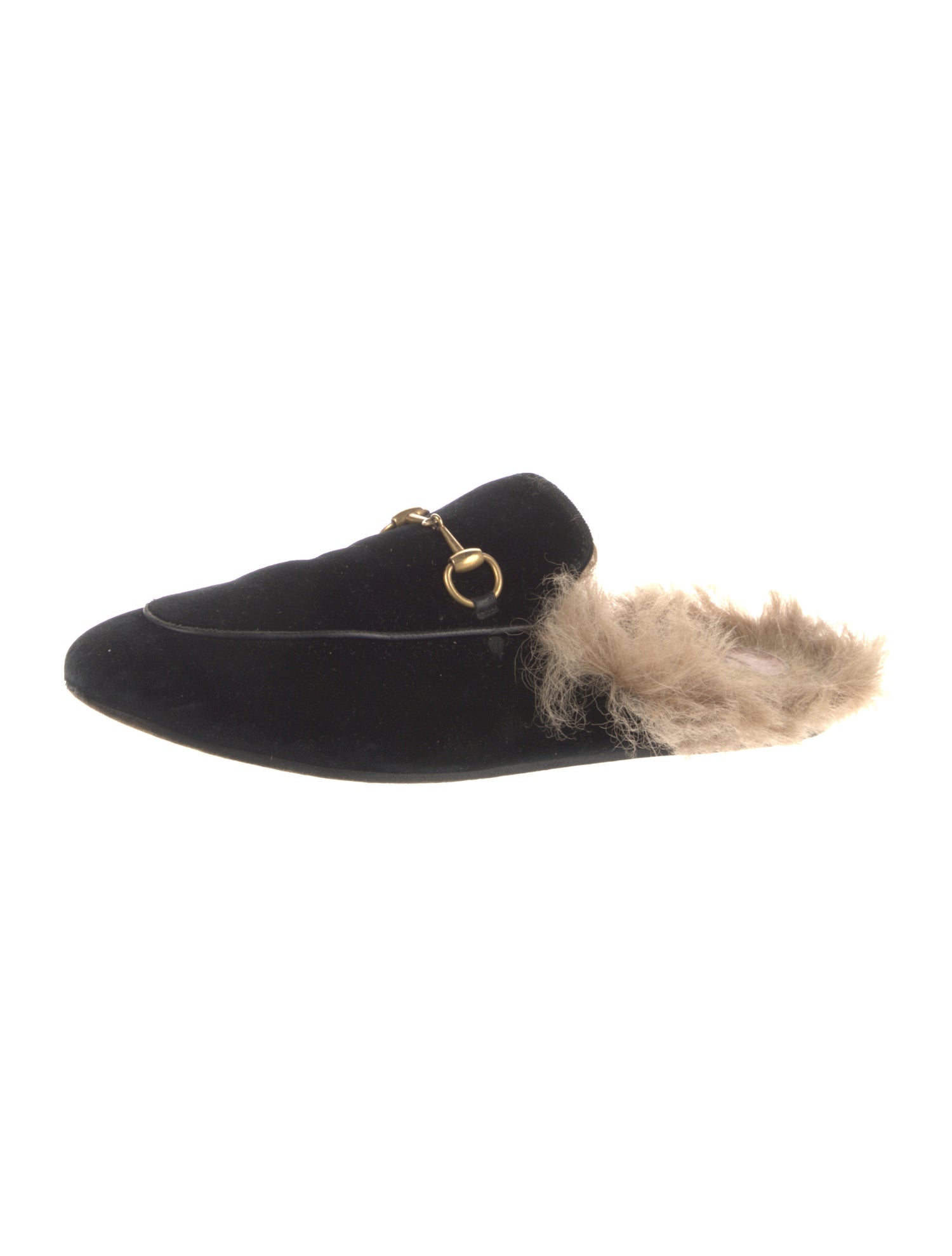 Gucci 1955 Horsebit Accent Velvet Mules