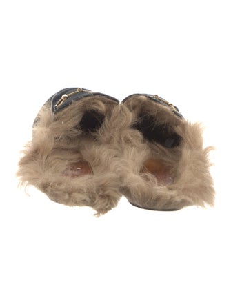 Gucci 1955 Horsebit Accent Velvet Mules