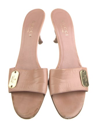 Gucci Leather Slides