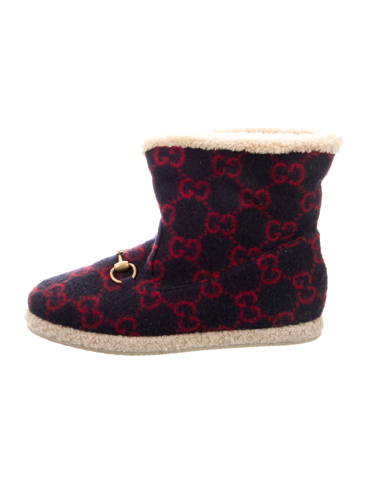 Gucci Horsebit Accent Wool Boots