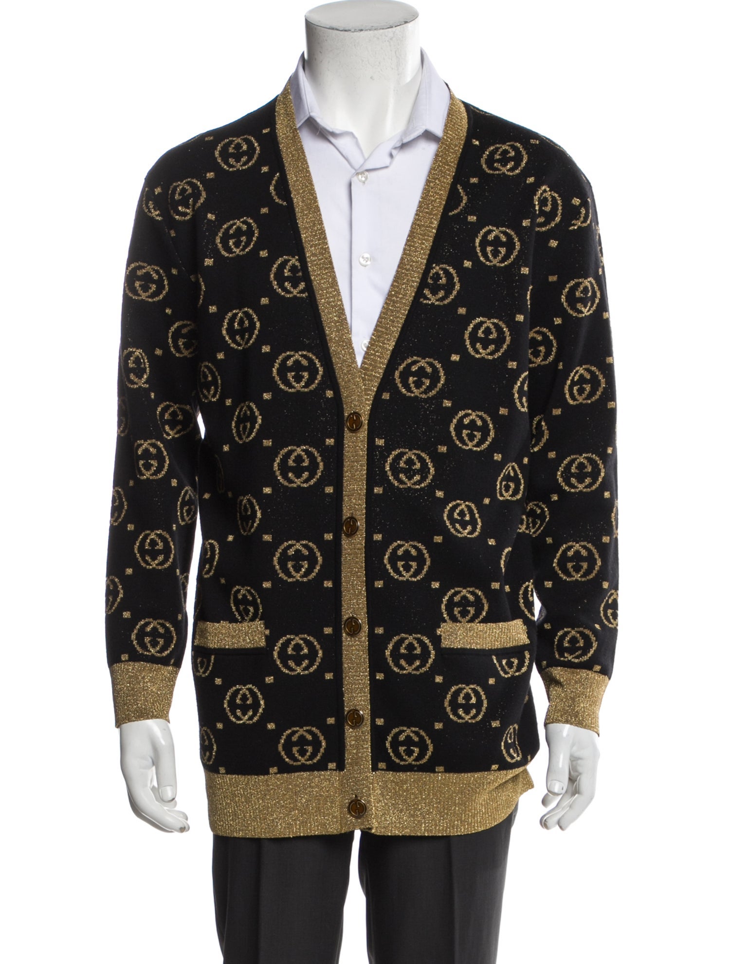 Gucci Printed Open Front Cardigan