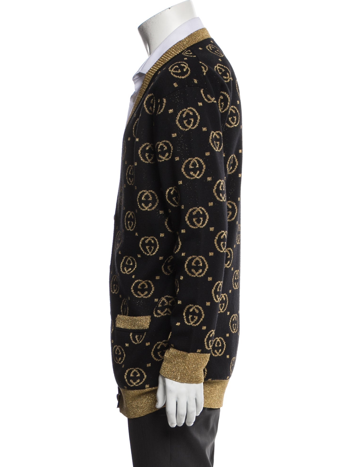 Gucci Printed Open Front Cardigan