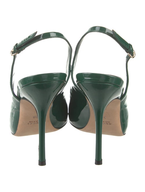 Gucci Patent Leather Slingback Pumps