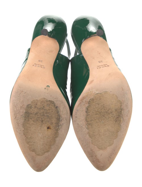 Gucci Patent Leather Slingback Pumps
