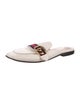 Gucci Web Accent Leather Mules