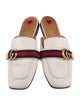 Gucci Web Accent Leather Mules