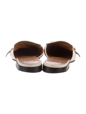 Gucci Web Accent Leather Mules