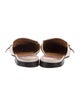 Gucci Web Accent Leather Mules