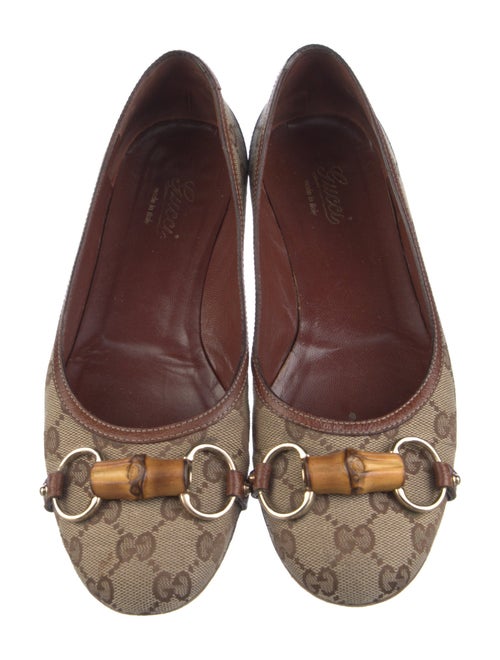 Gucci GG Canvas Canvas Ballet Flats