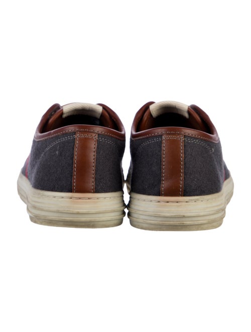 Gucci Web Accent Wool Sneakers