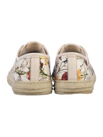 Gucci Flora Print Canvas Sneakers