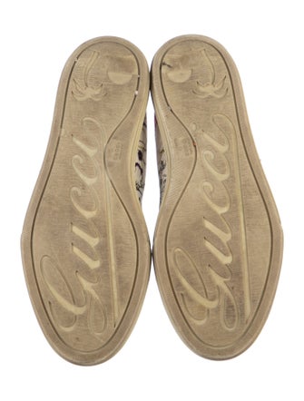 Gucci Flora Print Canvas Sneakers