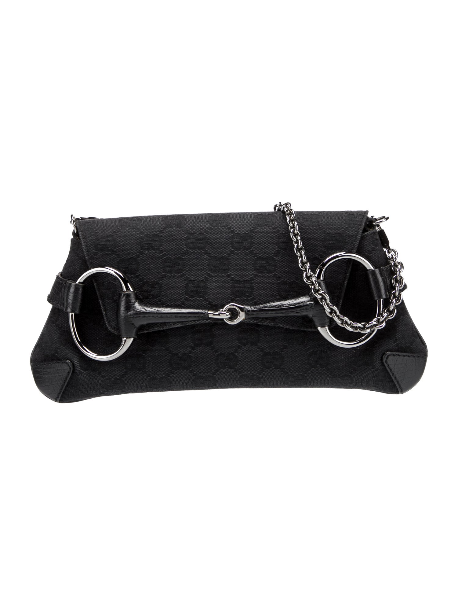 Gucci GG Canvas Horsebit Chain Small