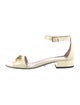 Gucci Horsebit Accent Patent Leather Sandals