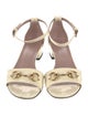 Gucci Horsebit Accent Patent Leather Sandals