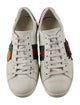 Gucci Web Accent Leather Sneakers