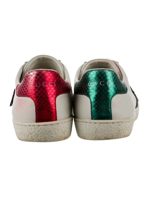 Gucci Web Accent Leather Sneakers