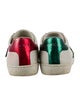 Gucci Web Accent Leather Sneakers