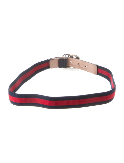 Gucci Web Accent Skinny Waist Belt
