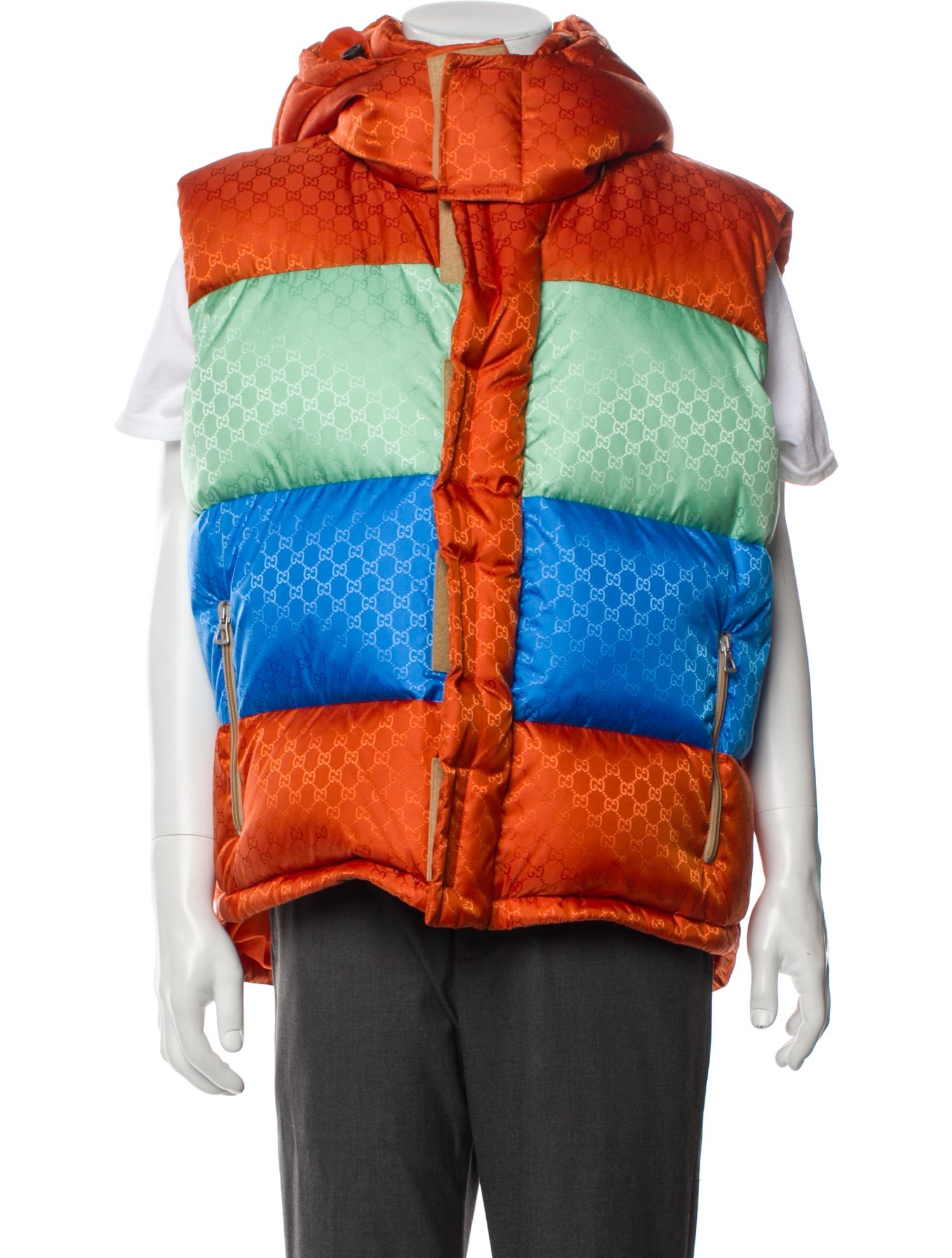 Gucci GG Logo Printed Windbreaker