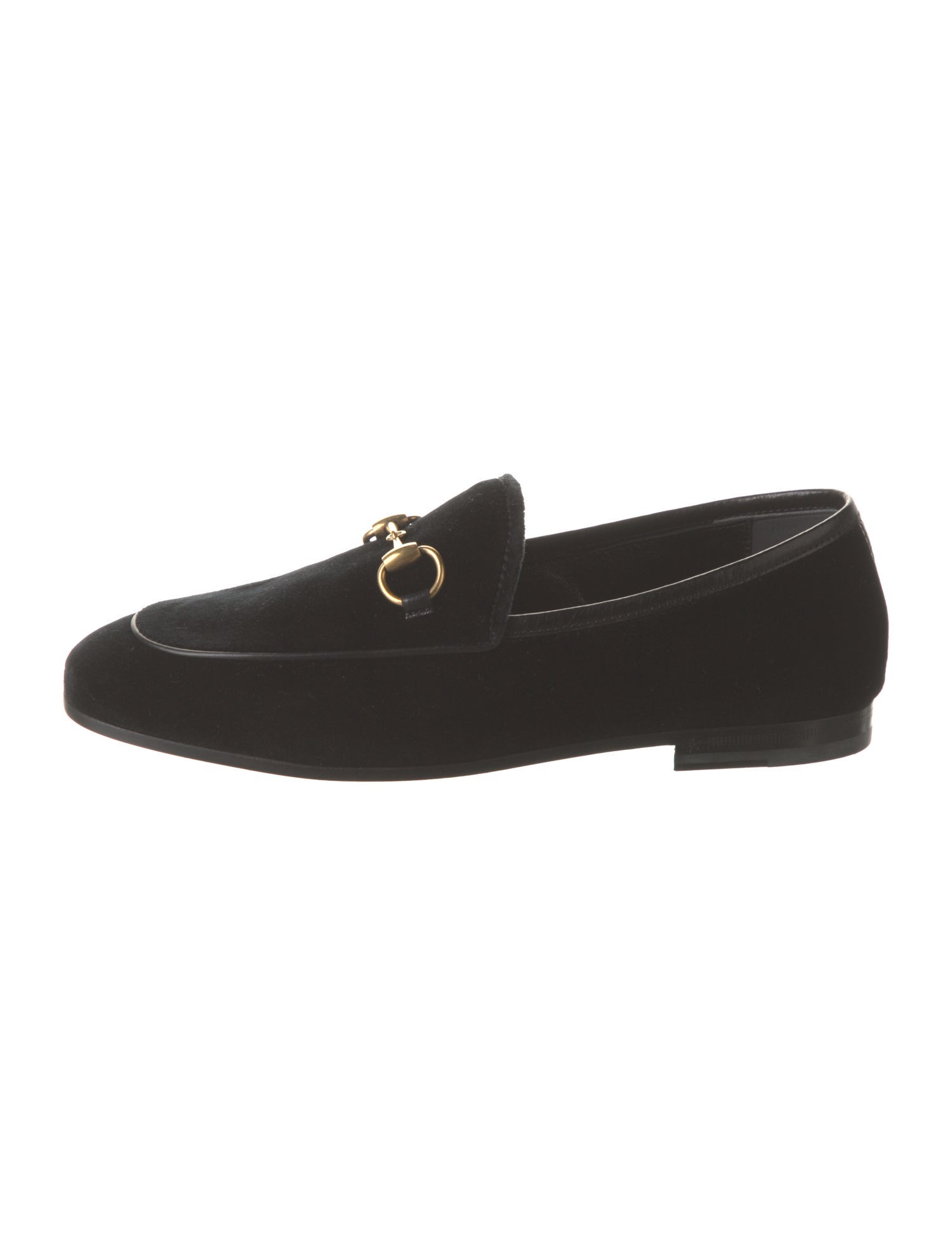 Gucci Horsebit Accent Velvet Loafers