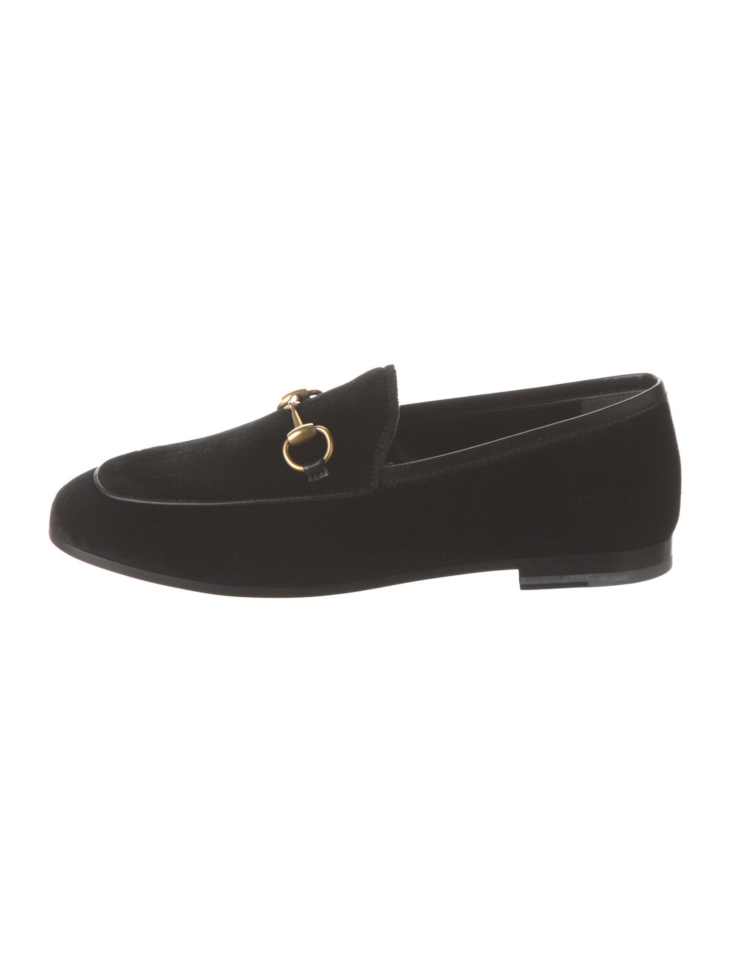 Gucci Horsebit Accent Velvet Loafers
