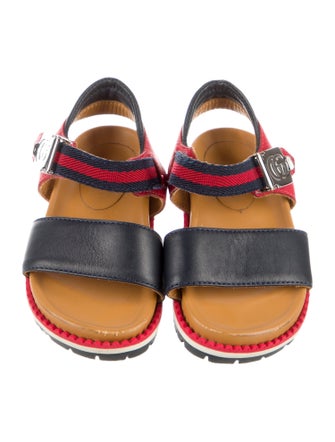 Gucci Toddler Boys' Sylvie Web Print Leather Sandals