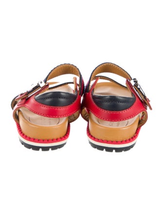 Gucci Toddler Boys' Sylvie Web Print Leather Sandals