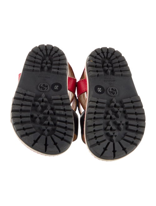 Gucci Toddler Boys' Sylvie Web Print Leather Sandals