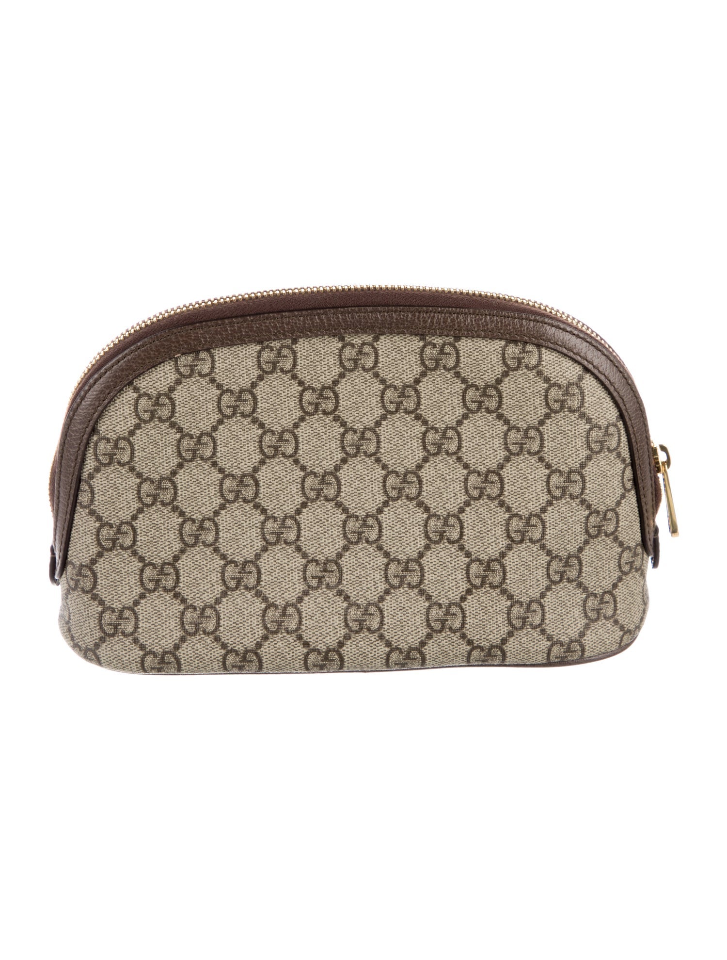 Gucci GG Supreme Web Accent Coated Canvas Cosmetic Bag