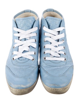 Gucci Microguccissima Pattern Leather Sneakers