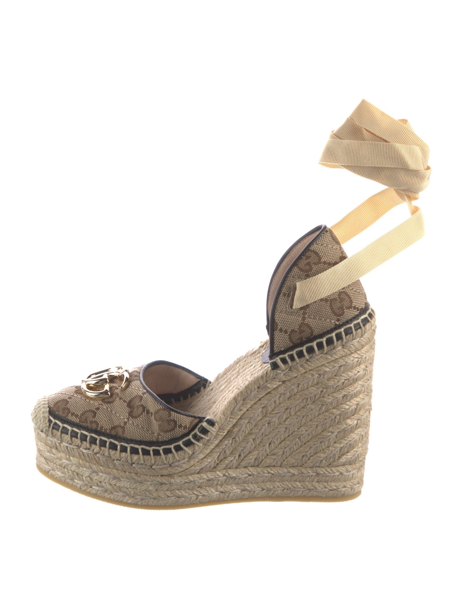 Gucci GG Canvas Canvas Slingback Pumps