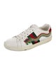 Gucci Web Accent Leather Sneakers