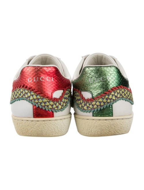 Gucci Web Accent Leather Sneakers
