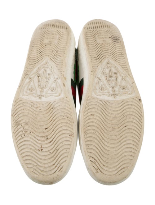 Gucci Web Accent Leather Sneakers