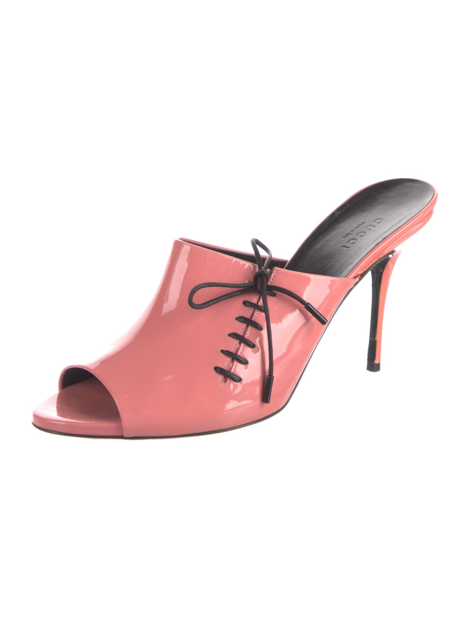 Gucci Patent Leather Slides