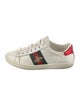 Gucci Web Accent Leather Sneakers