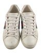 Gucci Web Accent Leather Sneakers