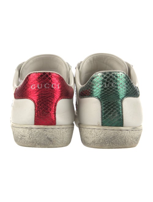 Gucci Web Accent Leather Sneakers