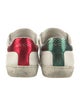 Gucci Web Accent Leather Sneakers
