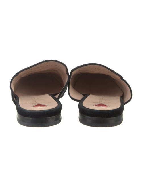 Gucci Horsebit Accent Velvet Mules