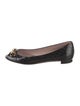 Gucci Horsebit Accent Patent Leather Ballet Flats